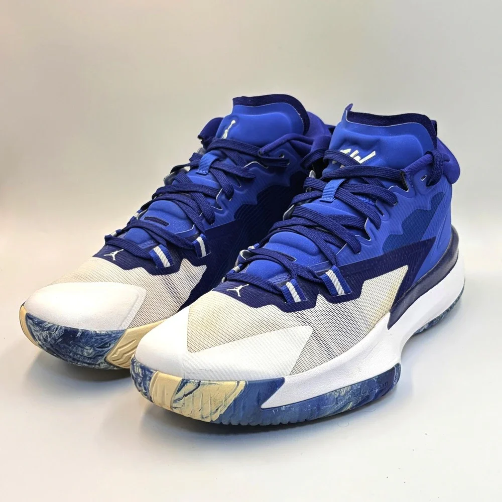 Jordan Zion 1 Hyper Royal White Blue Basketball Shoes DC4208-401 Mens 10